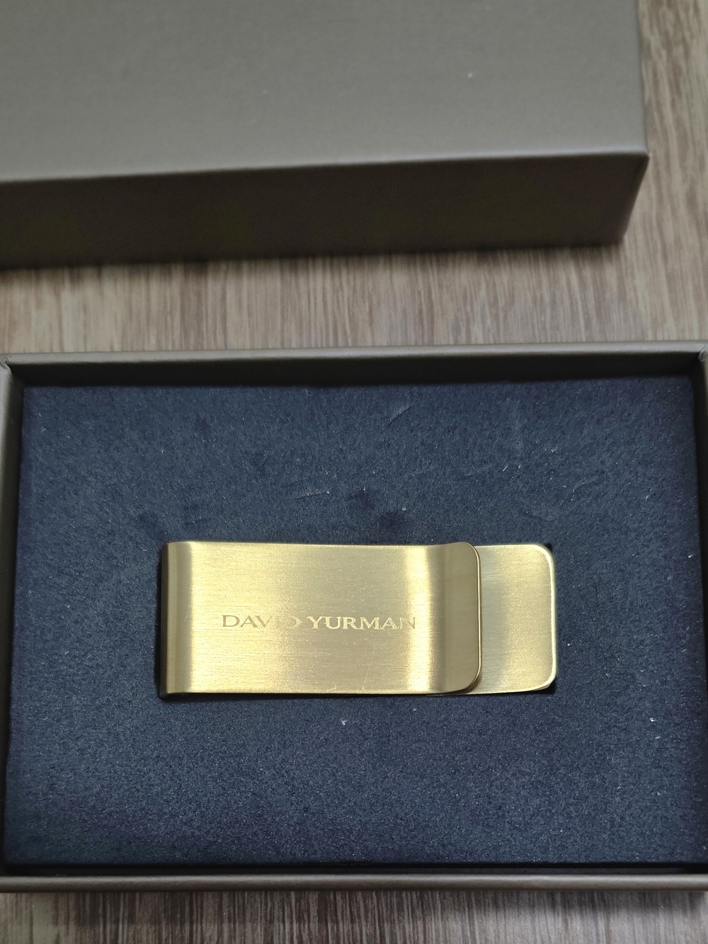 David Yurman Brushed Gold Money Clip